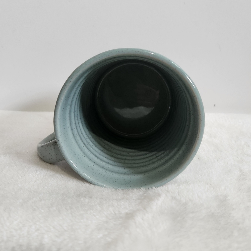 Ceramic Stoneware Glazed Speckled Duck Egg Blue Coffee Cup Mug XL 20 Oz - Picture 8 of 11